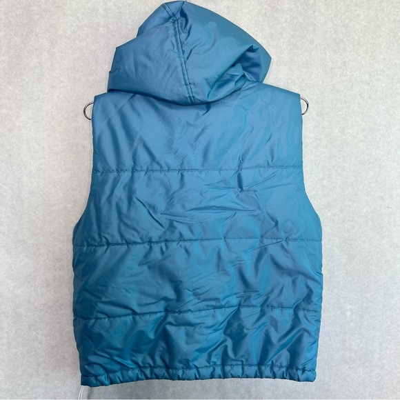 Vintage Guess Puffer Vest Jacket large blue - Picture 2 of 10
